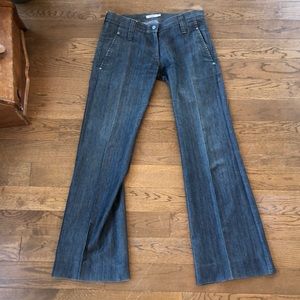 J. Lindeberg low-rise denim flare:bootcut pant w pocket detail